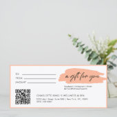 Moderne, moderne Handschrift mit Qr-Code, Korallen (Stehend Vorderseite)