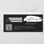 Moderne, moderne Handschrift, mit Qr-Code, schwarz (Vorderseite)