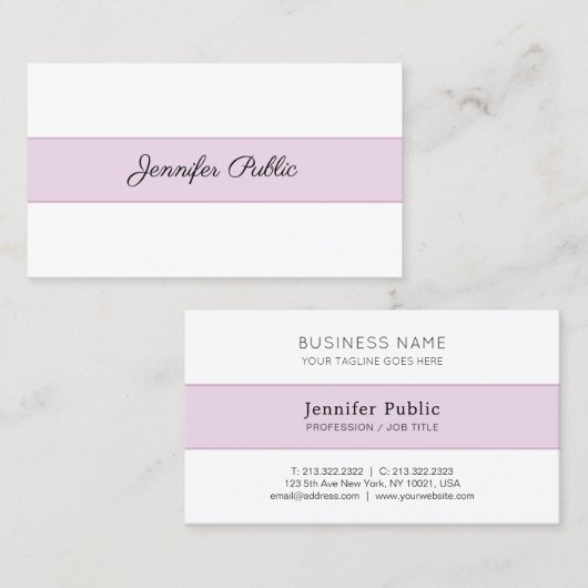 Moderne Moderne Kreativität Einfach Beruflich Schl Visitenkarte (Vorne/Hinten)