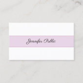 Moderne Moderne Kreativität Einfach Beruflich Schl Visitenkarte (Vorderseite)