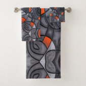 Moderne moderne Kunst Badhandtuch Set (Insitu)