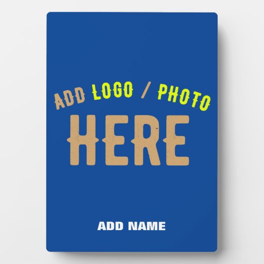 MODERNE MODERNE KUSTOM-BLAUEN MIT VERIFISCHTER MAR FOTOPLATTE (Vorderseite)