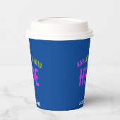 MODERNE MODERNE KUSTOM-BLAUEN MIT VERIFISCHTER MAR PAPPBECHER (Links)
