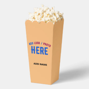 MODERNE MODERNE KUSTOM PEACH ORANGE MARKE POPCORN GESCHENKSCHACHTEL