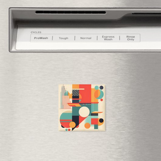 Moderne moderne Minimalistisch Geometrie Magnet (In Situ (Geschirrspüler))