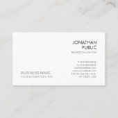 Moderne Moderne Minimalistische Elegante Corporate Visitenkarte (Rückseite)