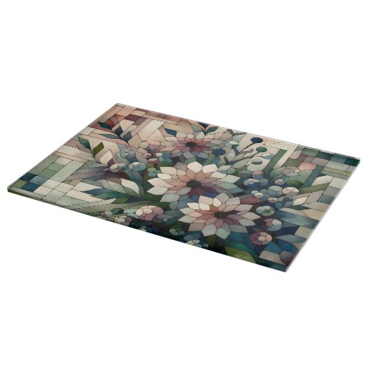 Moderne moderne moderne Blume Schneidebrett (Ecke)