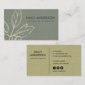 MODERNE MODERNE MODERNE GRAUKRAFT JELLOW WEISSE BL VISITENKARTE (Vorne/Hinten)