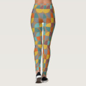 Moderne Moderne Moderne Moderne Aquamarine Goldrus Leggings (Rückseite)