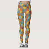 Moderne Moderne Moderne Moderne Aquamarine Goldrus Leggings (Vorderseite)