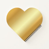 Moderne, moderne Monogram-Elegante Gold-Vorlage Notizblock (Rückseite)