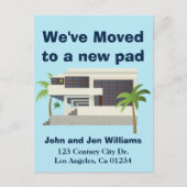 Moderne moderne neue Zuhause Ankündigungspostkarte (Vorderseite)