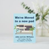 Moderne moderne neue Zuhause Ankündigungspostkarte (Stehend Vorderseite)