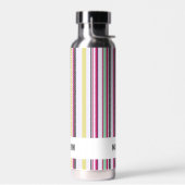 Moderne, moderne Personalisierte Streifen Trinkflasche (Links)