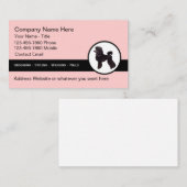 Moderne moderne Pet Grooming Business Cards Visitenkarte (Vorne/Hinten)