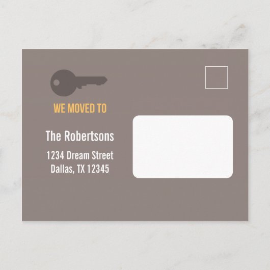 Moderne, moderne Postkarten (Rückseite)