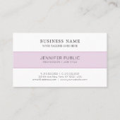 Moderne Moderne, raffiniert, einfach Beruflich Visitenkarte (Rückseite)