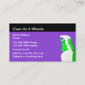 Moderne, moderne Reinigungsservice Business Cards Visitenkarte (Vorderseite)