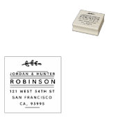 Moderne, moderne Rustikale Zweigstelle - Rücksende Gummistempel (Stempel)