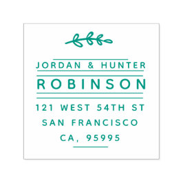 Moderne, moderne Rustikale Zweigstelle - Rücksende Permastempel