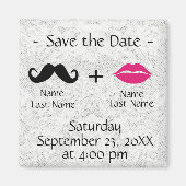 Moderne Moderne Save the Date Magnet (Vorne)