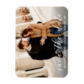 Moderne moderne Schrift Save the Date | FOTO Magnet (Vertikal)