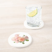 Moderne moderne, trendige Vorlage Elegante Rose De Getränkeuntersetzer (Seite)