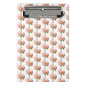 Moderne moderne, trendige Vorlage Elegante Rose De Mini Klemmbrett (Vorderseite)