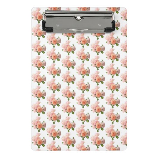 Moderne moderne, trendige Vorlage Elegante Rose De Mini Klemmbrett (Vorderseite)