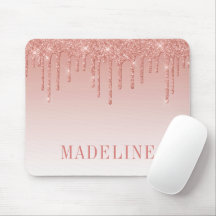 Moderne moderne Trendy Glitzer Rose Gold