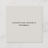 Moderne moderne Vorlage Elegant Beruflich Quadratische Visitenkarte (Vorderseite)