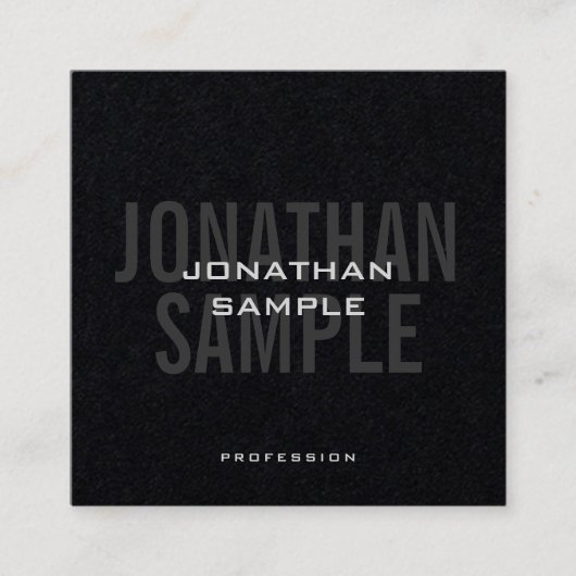 Moderne moderne Vorlage für modernes Design Premiu Quadratische Visitenkarte (Vorderseite)