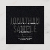 Moderne moderne Vorlage für modernes Design Premiu Quadratische Visitenkarte (Rückseite)