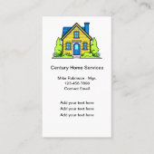 Moderne moderne Zuhause-Services - farbenfrohe Vis Visitenkarte (Vorderseite)