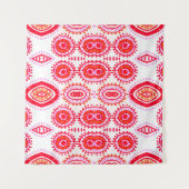 Moderne Modevorlage. Red Folklore Boho G Wandteppich (Vorderseite)
