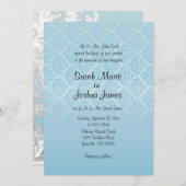 Moderne modische Hochzeit in einem Einladung (Vorne/Hinten)