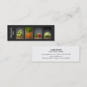 Moderne modische Lebensmittelgeschäft-Visitenkarte Mini Visitenkarte (Vorne/Hinten)