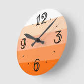 Moderne modische Streifen Runde Wanduhr (Winkel)