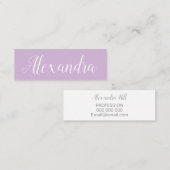 Moderne modische unbedeutende mutige Visitenkarte (Vorne/Hinten)