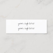 moderne modische Visitenkarte der Sozialmedien (Rückseite)