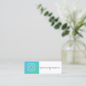 moderne modische Visitenkarte der Sozialmedien (Stehend Vorderseite)