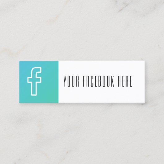 moderne modische Visitenkarte der Sozialmedien (Vorderseite)