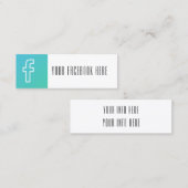 moderne modische Visitenkarte der Sozialmedien (Vorne/Hinten)