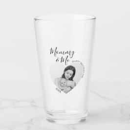 Moderne Mommy & Me | Herz-Foto Glas