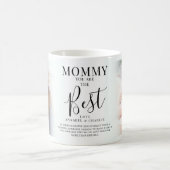Moderne "MOMMY" Sie sind das beste Foto Keepake Kaffeetasse (Mittel)