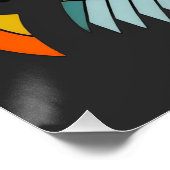 Moderne Mona Lisa im Bleiglasstil Poster (Ecke)