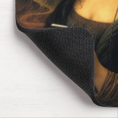 Moderne Mona Lisa mit Smartphone Mousepad (Ecke)