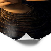 Moderne Mona Lisa mit Smartphone Poster (Ecke)