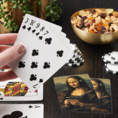 Moderne Mona Lisa mit Smartphone Spielkarten (In Situ)