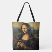 Moderne Mona Lisa mit Smartphone Tasche (Rückseite)